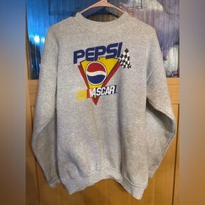 Vintage Pepsi NASCAR Fruit Of Loom Sweatshirt Large See Description